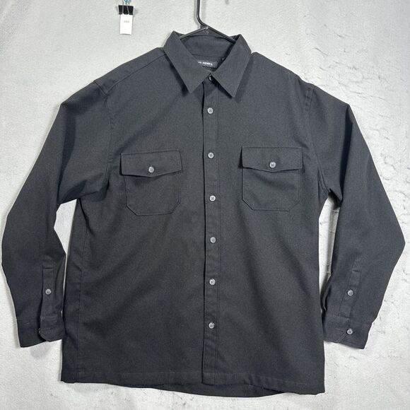 John Henry Other - John Henry City Dressing Button Front Mens Size XL Black